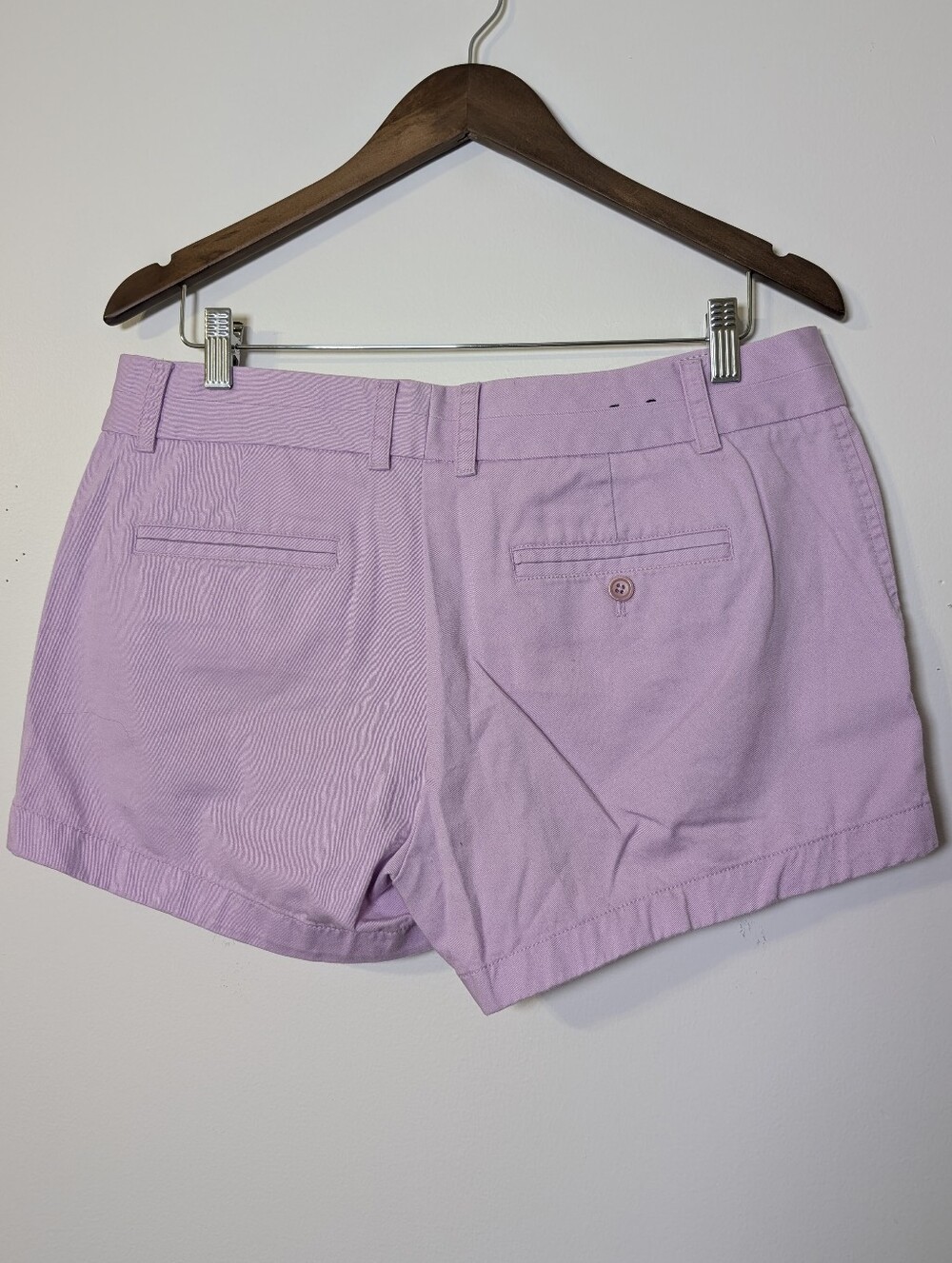J.Crew Lavender Chino Shorts Size 10 Preppy Cotton Summer Casual Classic Summer - Picture 3 of 6